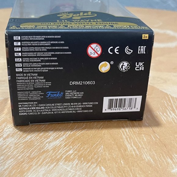 Funko Gold Series 1 LIL WAYNE Premium Vinyl 5" Figure New in Box - Picture 5 of 5